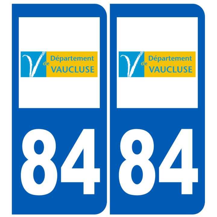 immatriculation 84 (Vaucluse) - Sticker/autocollant