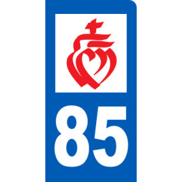 immatriculation motard 85 Vendée - Sticker/autocollant