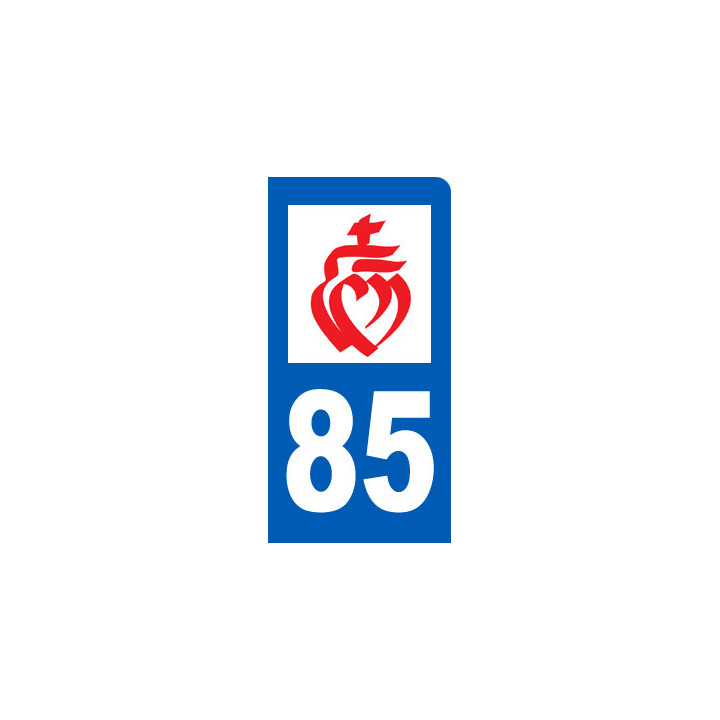 immatriculation motard 85 Vendée - Sticker/autocollant