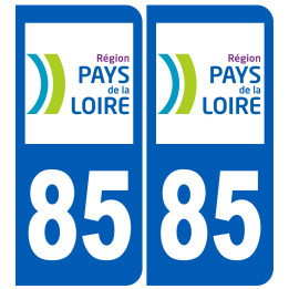 immatriculation 85 (région) - Sticker/autocollant