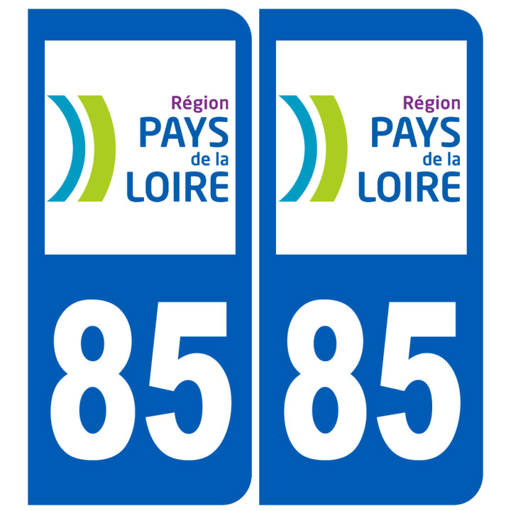 immatriculation 85 (région) - Sticker/autocollant