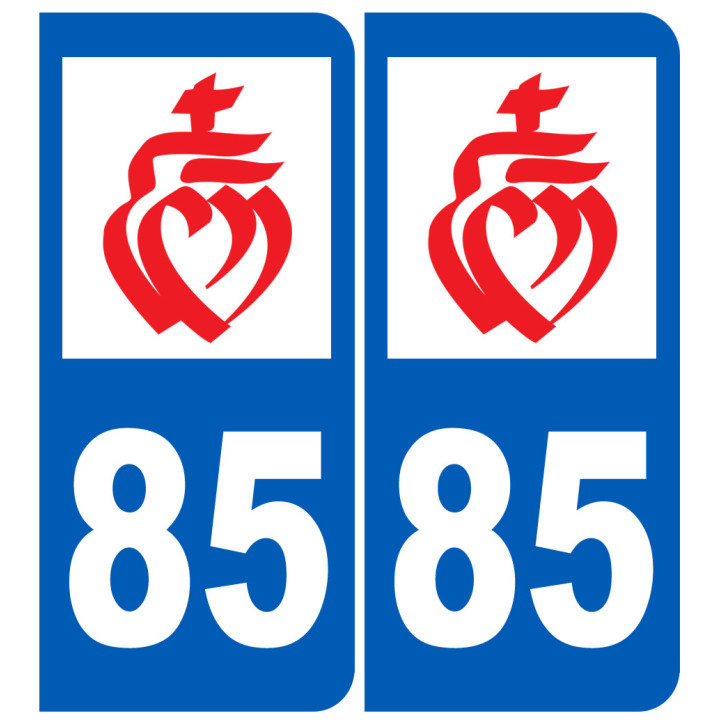 immatriculation 85 Vendée - Sticker/autocollant