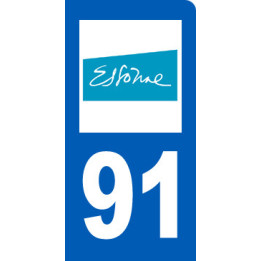 immatriculation motard 91 Essonne - Sticker/autocollant