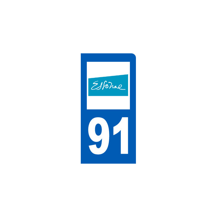 immatriculation motard 91 Essonne - Sticker/autocollant