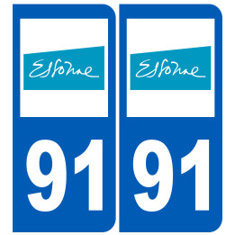immatriculation 91 (Essonne) - Sticker/autocollant