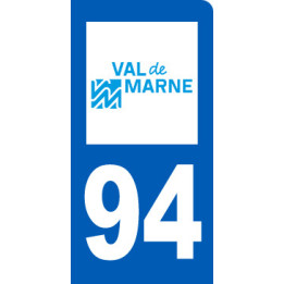 immatriculation motard 94 Val-de-Marne - Sticker/autocollant