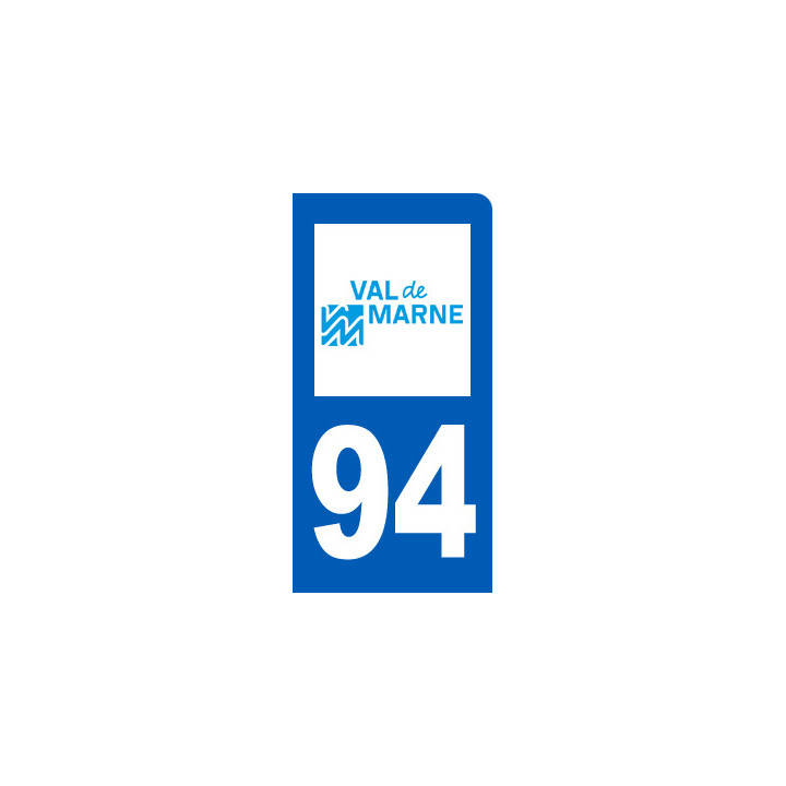 immatriculation motard 94 Val-de-Marne - Sticker/autocollant