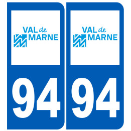 immatriculation 94 (Val-de-Marne) - Sticker/autocollant