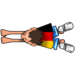 attrape voiture Allemand - 28x12cm - Sticker/autocollant