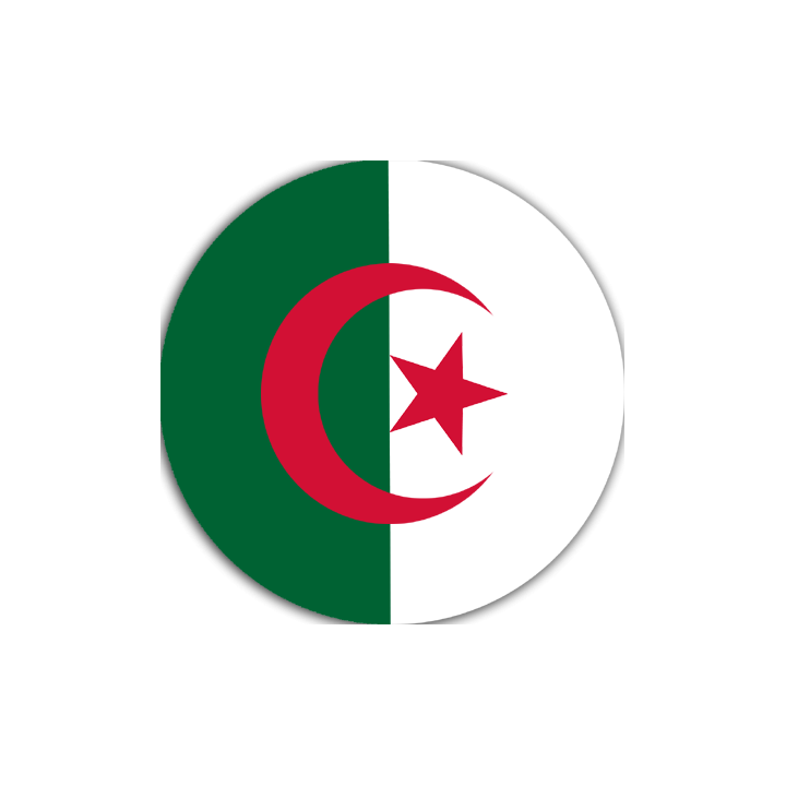 Algérie - 15cm - Sticker/autocollant