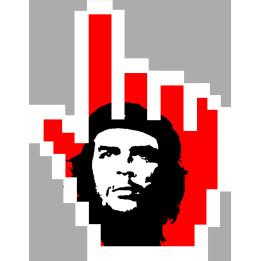 Curseur main Cuba - 27x21cm - Sticker/autocollant
