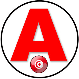 A Tunisien - 15x15cm - Sticker/autocollant