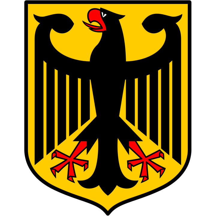 Germany - 15x11.5cm - Sticker/autocollant