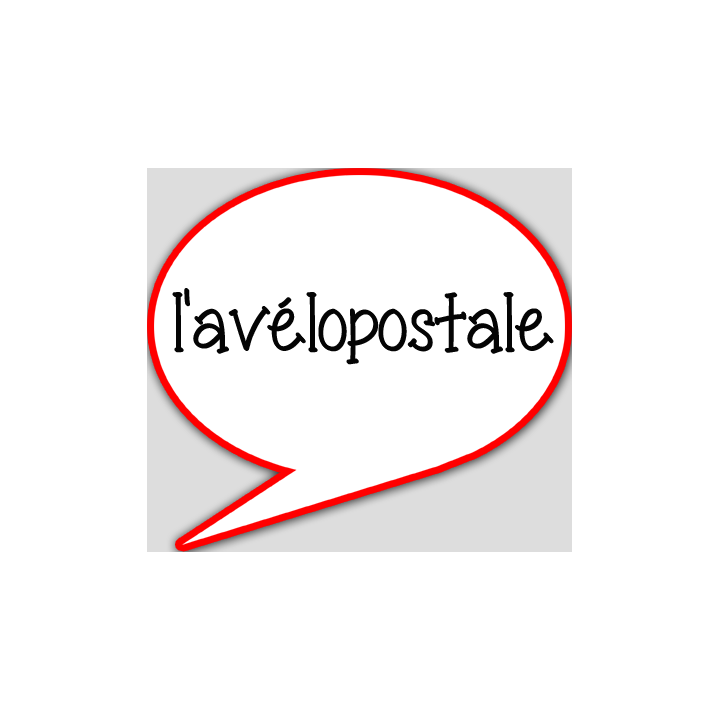 l'avélopostale - 15x13.5cm - sticker/autocollant