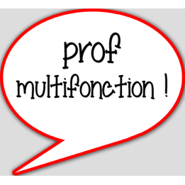 prof multifonction - 15x13.5cm - sticker/autocollant