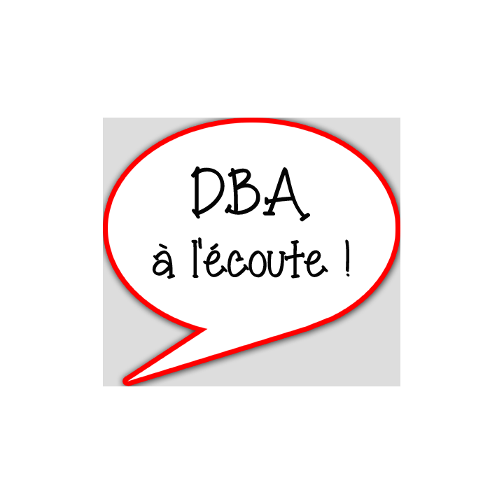 DBA à l'écoute - 10x9cm - sticker/autocollant