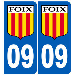 immatriculation 09 Foix - Sticker/autocollant