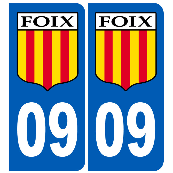 immatriculation 09 Foix - Sticker/autocollant