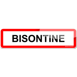 Bisontine (15x4cm) - Sticker/autocollant