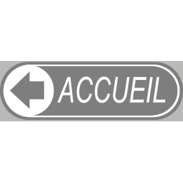 Stickers / Autocollant accueil gris