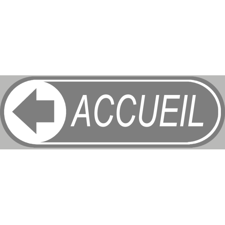 Stickers / Autocollant accueil gris
