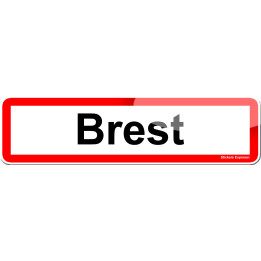 Brest (15x4cm) - Sticker/autocollant