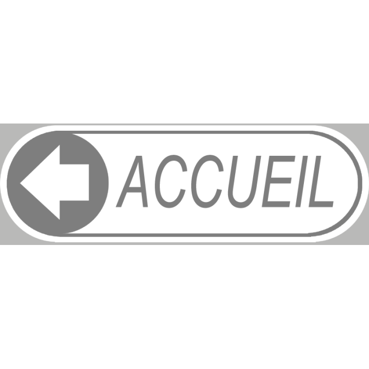 Stickers / Autocollant accueil gris