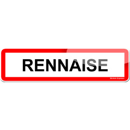 Rennaise (15x4cm) - Sticker/autocollant