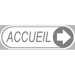 Stickers / Autocollant accueil gris