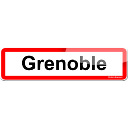 Grenoble (15x4cm) - Sticker/autocollant