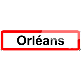 Orléans (15x4cm) - Sticker/autocollant