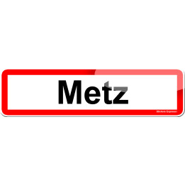 Metz (15x4cm) - Sticker/autocollant