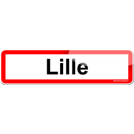 Lille (15x4cm) - Sticker/autocollant