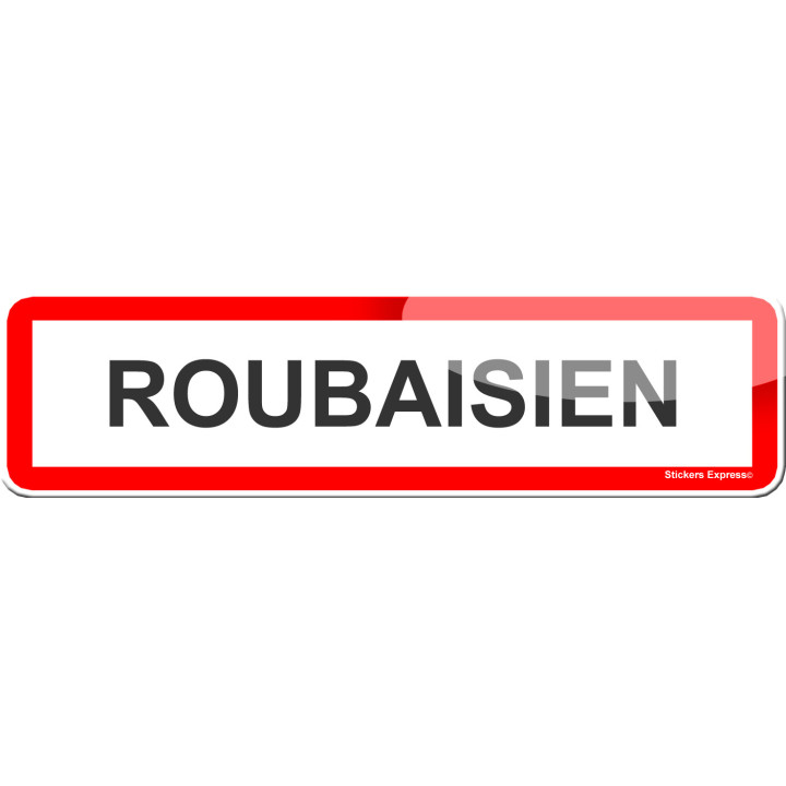 Roubaisien (15x4cm) - Sticker/autocollant