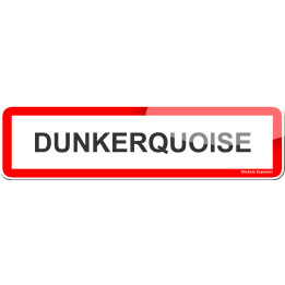 Dunkerquoise (15x4cm) - Sticker/autocollant