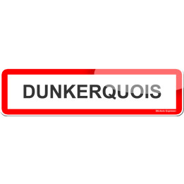 Dunkerquois (15x4cm) - Sticker/autocollant