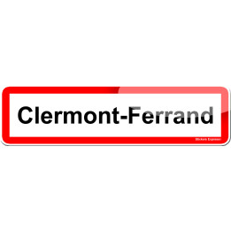 Clermont-Ferrand (15x4cm) - Sticker/autocollant