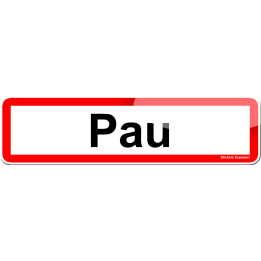 Pau (15x4cm) - Sticker/autocollant