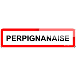 Perpignanaise (15x4cm) - Sticker/autocollant