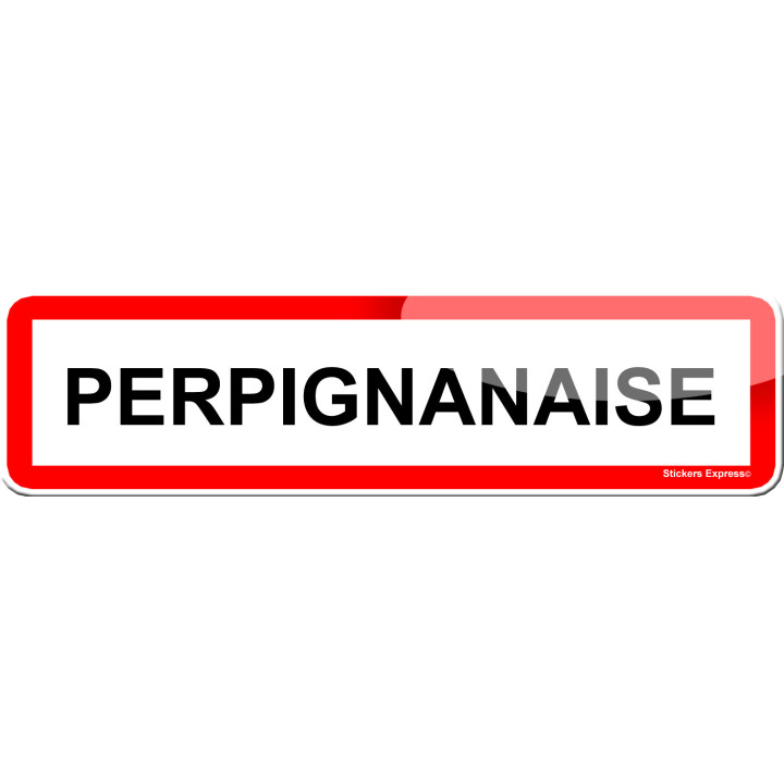 Perpignanaise (15x4cm) - Sticker/autocollant