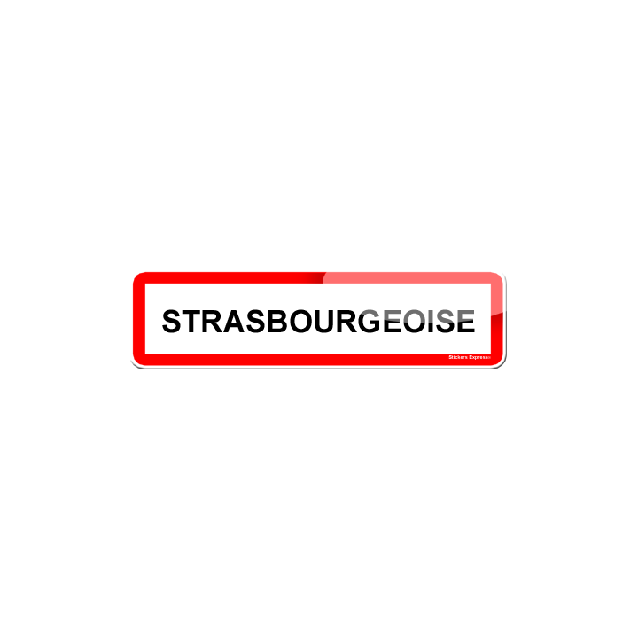 Strasbourgeoise (15x4cm) - Sticker/autocollant
