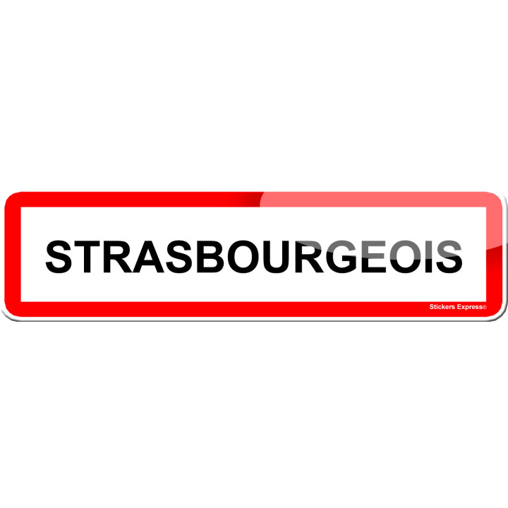 Strasbourgeois (15x4cm) - Sticker/autocollant