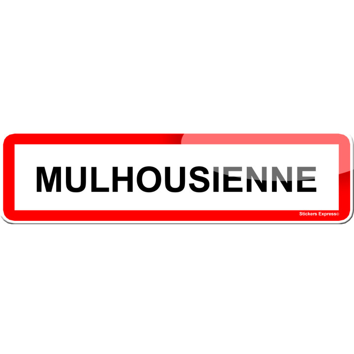 Mulhousienne (15x4cm) - Sticker/autocollant