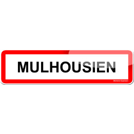 Mulhousien (15x4cm) - Sticker/autocollant