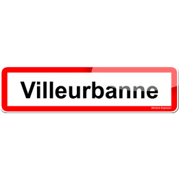 Villeurbanne (15x4cm) - Sticker/autocollant