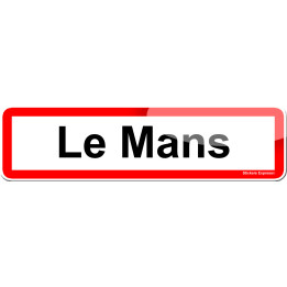 Le Mans (15x4cm) - Sticker/autocollant
