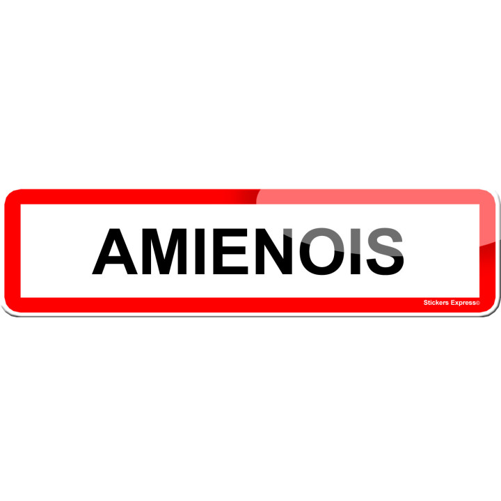 Amienois (15x4cm) - Sticker/autocollant