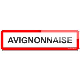 Avignonnaise (15x4cm) - Sticker/autocollant