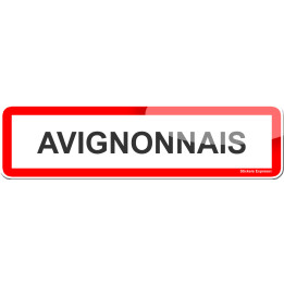 Avignonnais (15x4cm) - Sticker/autocollant