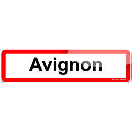 Avignon (15x4cm) - Sticker/autocollant